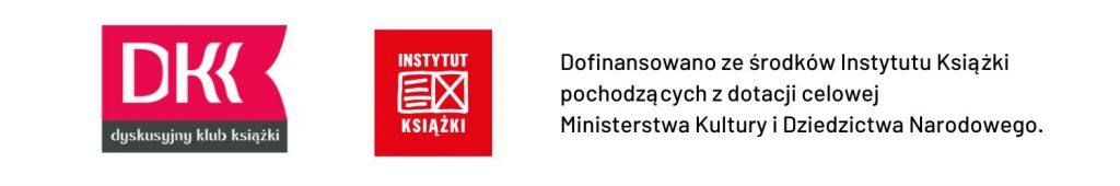 Logo Dyskusyjnych Klubów Książki i Ministerstwa Kultury i Dziedzictwa Narodowego